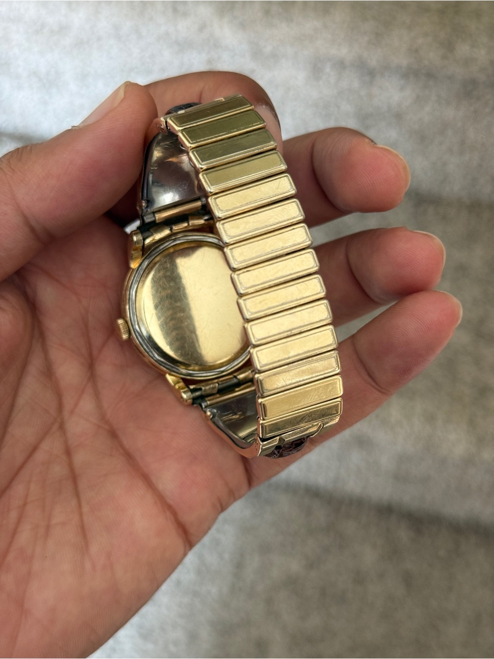 Omega vintage Automatic Bumper 14K  Yellow Gold with leather adjustable watch - Picture 13 of 13